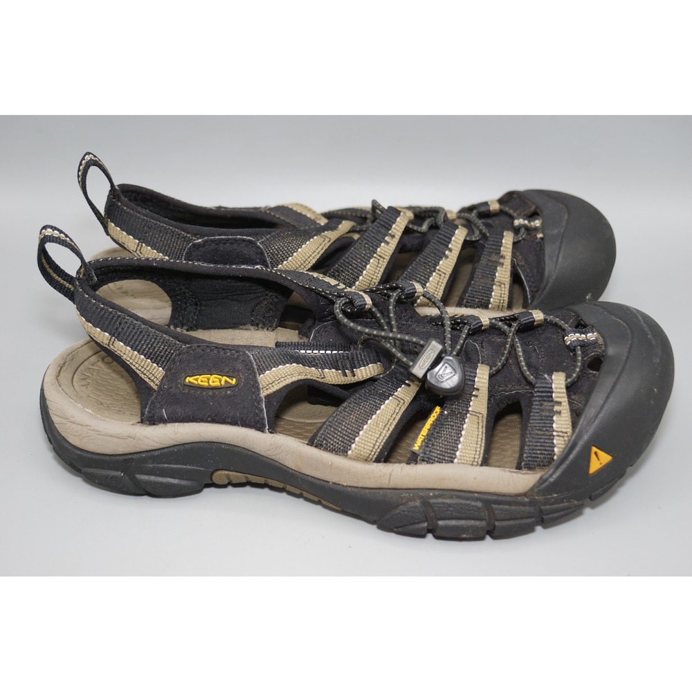 Keen Newport H2 Mens 8 Black Tan Waterproof Hiking Sandals 1001906